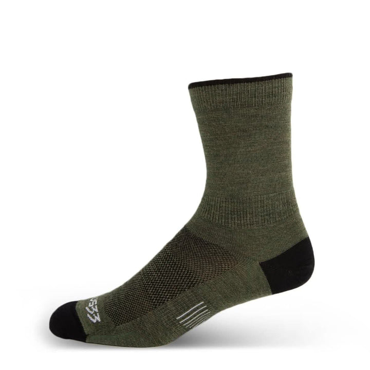 Mountain Heritage Micro Weight Crew Liner Socks Olive Drab #color_olive-drab