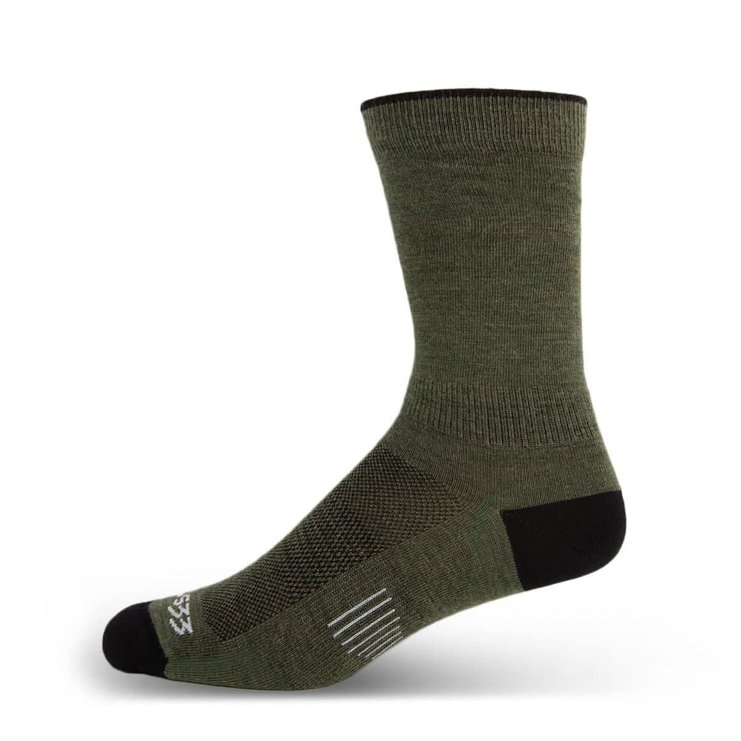 Mountain Heritage Micro Weight Boot 10" Liner Socks Olive Drab  #color_olive-drab
