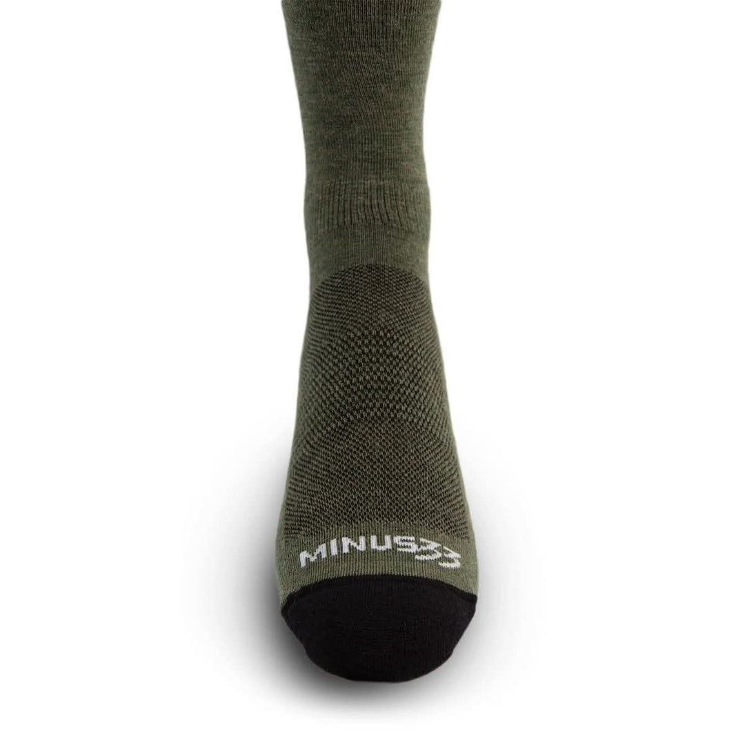 Mountain Heritage Micro Weight Full Length Liner Socks Olive Drab  #color_olive-drab