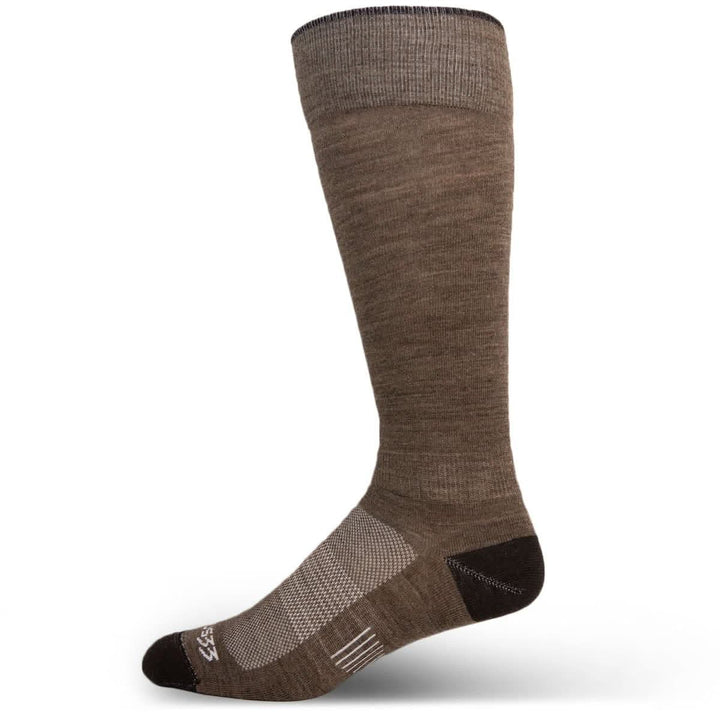 Mountain Heritage Micro Weight Full Length Liner Socks Coffee #color_coffee
