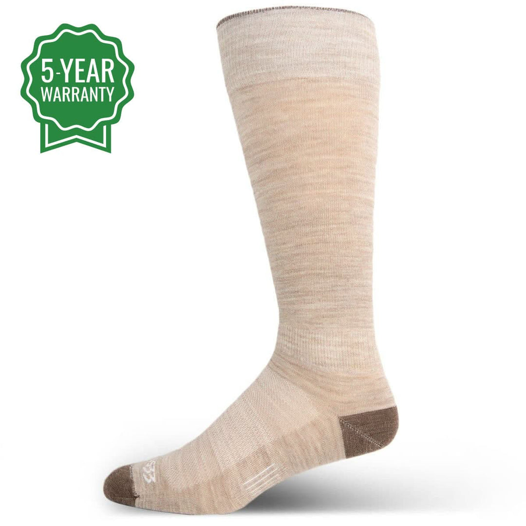 Mountain Heritage Micro Weight Full Length Liner Socks #color_oatmeal