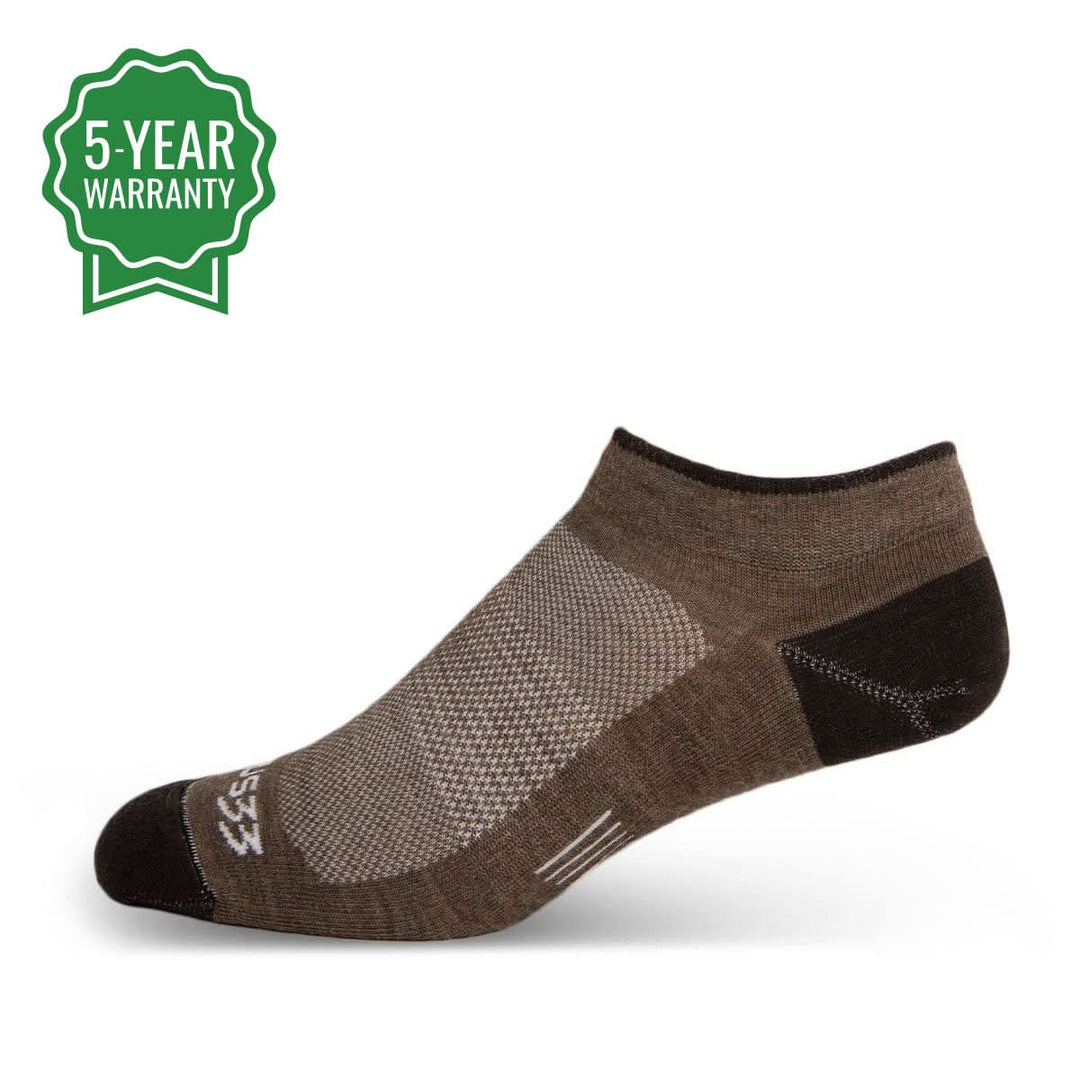 Mountain Heritage Micro Weight No Show Liner Socks Coffee #color_coffee