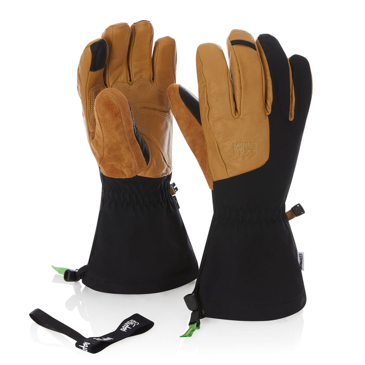 winter ski gloves heavyweight wool waterproof glove #color_tan