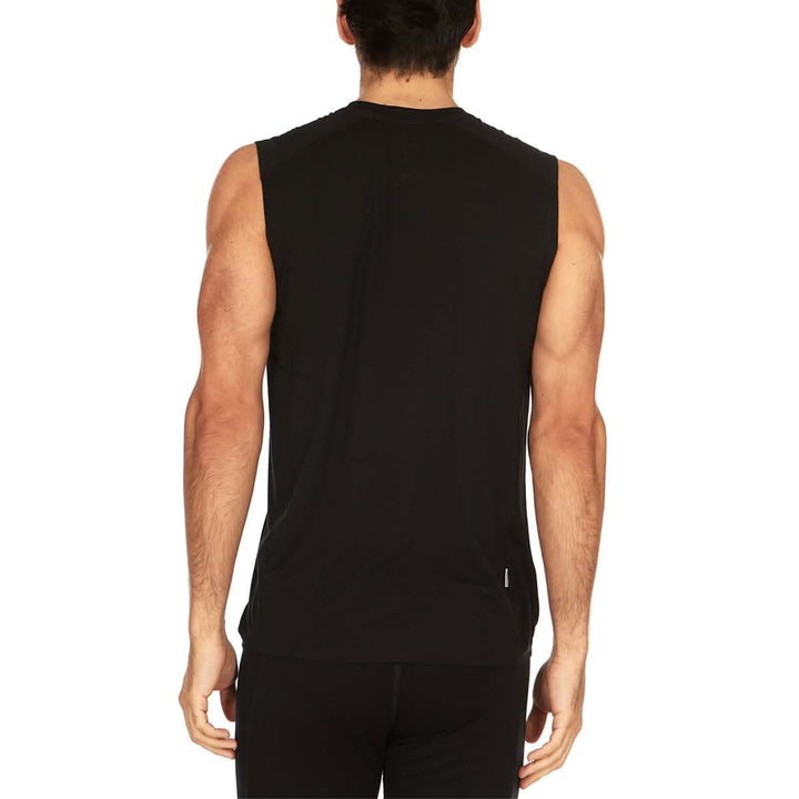 Minus33 Merino Wool Clothing Woolverino Men's Micro Wool Sleeveless#color_black